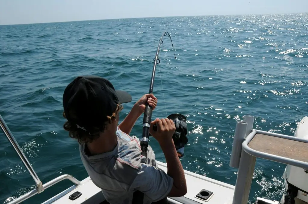 Angler ready for a day of offshore fishing in Quepos, Costa Rica